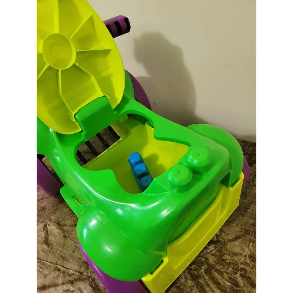 Mega Bloks Ride- Truck + Large Tub of First Builders Blocks (100+ pcs)